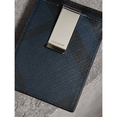 money clip burberry|check money clip card case.